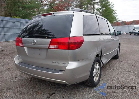 2004 Toyota Sienna Xle из США, поврежденный, VIN 5TDZA22CX4S116588